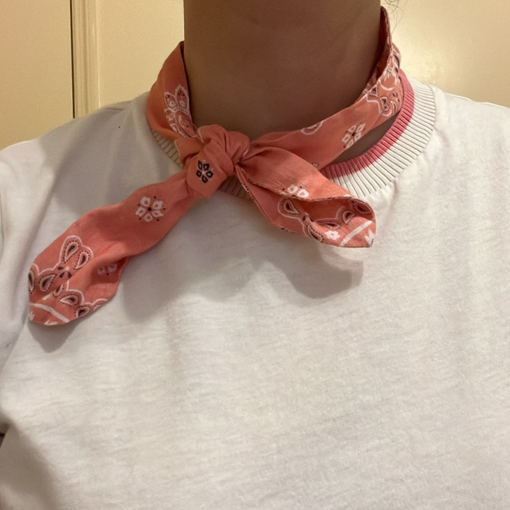 Zimmermann White Heathers Pink Detachable Bandana T-Shirt Size 1 💕🥰 - Picture 5 of 13